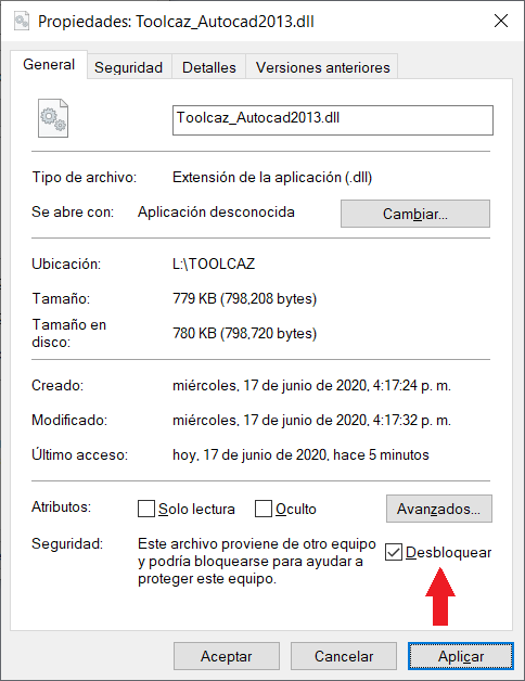 desbloquear DLL